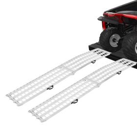Aluminum Ramps, 2000 lbs, 2Pcs Heavy-duty Ramps with Wider Ramp Surface, Universal Stable Loading Ramp with Handles, Fit for ATV, UTV, Motorcycle