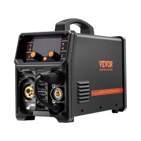 Pro MIG Welder, 250A Pluse Mig Welding Machine, 5-in-1 Synergic Welder Machine MIG Pluse/Gas MIG/Flux Core MIG/Stick/Lift TIG