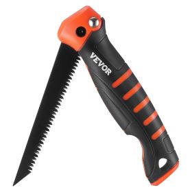 Folding Jab Saw, 5 in Foldable Jab Saw with Soft Grip Handle, Folding Drywall Saw with Triple Ground Teeth and Sharp Tip, for Drywall, Wood, PVC