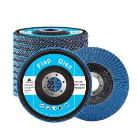 Flap Discs 60 Grit, 4-1/2" x 7/8" Flap Discs for Angle Grinder, Type 29 Zirconia Flap Sanding Disc, Bevel Type Abrasive Grinding Wheels for Debur