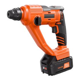 20V Cordless Hammer Drill, Lithium-Ion 0.6 Inch Rotary Hammer Driver, SDS-Plus Electric Lightweight Power Tool Kit with Battery and Charger
