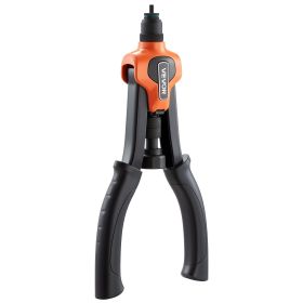 Rivet Nut Tool Kit, 14-Inch Two-Handed Rivnut Tool Kit, with 7 Mandrels and 70 Nuts, Metric and SAE Size M6, M8, M10, 10-24, 1/4-20, 5/16-18