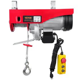 Electric Hoist, 1320 lbs Lifting Capacity, 1150W 110V Electric Steel Wire Winch with 14ft Wired Remote Control
