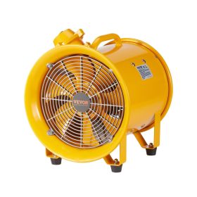 Portable Ventilator, 12" Heavy Duty Cylinder Fan, 550W Strong Shop Exhaust Fan 2500CFM, 9.8ft Power Cord (No charging head)