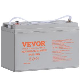 Deep Cycle Battery, 12V 100 AH, AGM Marine Rechargeable Battery, High Self-Discharge Rate 800A Current