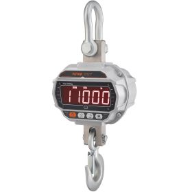 Digital Crane Scale, 11000 lbs/5000 kg, Industrial Heavy Duty Hanging Scale with Remote Control, Cast Aluminum Case & LED Screen