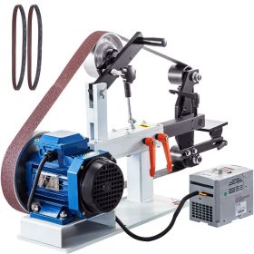 1500W 2HP Belt Sander Grinder, 2" x 82" Variable Speed Belt Grinder for Metalworking