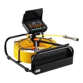 Sewer Camera, 164FT 4.3" Screen, Pipeline Inspection Camera with DVR Function & Snake Cable, Waterproof IP68 Borescope with LED Lights
