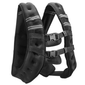 Weighted Vest, 20 lbs Weight Vest with Reflective Stripe, Adjustable Buckle Body Weight Vest for Men Women, Workout Equipment for Strength Traini