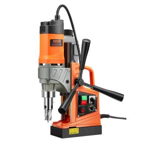 Magnetic Drill, 1450W Motor 1.6 in Boring Diameter, 2810 lbf Portable Electric Mag Drill Press, with 2 Coring Bits, Variable Speed