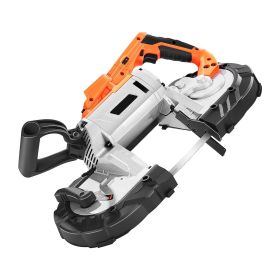20V Portable Band Saw, 5 Inches Deep Cut, 360W Bandsaw with Brushless Motor, Cordless and Compact Portaband, Hang Hooks, 0-120 m/min Variable Spe