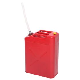 20L 0.6mm Oil Drum Red With Plastic Oil Pouring Pipe (Option: Red)