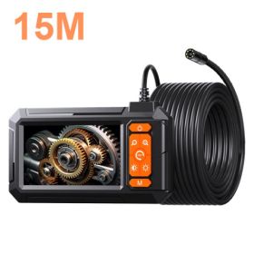 4.3-inch Industrial Endoscope 8mm HD Digital Inspection Camera IP67 Waterproof Rating Battery-Powered Ideal For Vehicle Maintenance, Machine Insp (Option: 15M)