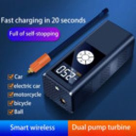 Wireless Car Inflatable  High-power Portable Intelligent Digital Display Inflatable Treasure Multi-function Wireless Charging (Option: W13532875)