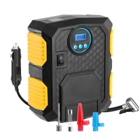 Tire Inflator 12V DC 120W 150PSI With LCD Electric Air Compressor 25L Per Min Large Air Flow (Option: Black)