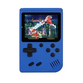 Retro Portable Mini Handheld Video Game Console 8-Bit 3.0 Inch Color LCD Kids Color Game Player Built-in 400 games (Ships From: China, Color: Blue)