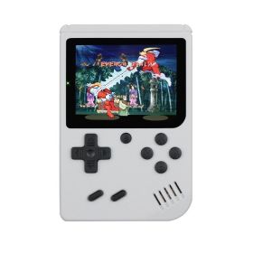 Retro Portable Mini Handheld Video Game Console 8-Bit 3.0 Inch Color LCD Kids Color Game Player Built-in 400 games (Ships From: China, Color: White)